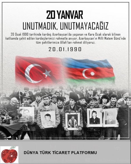 20 Ocak 1990: Unutmadık, Unutmayacağız.